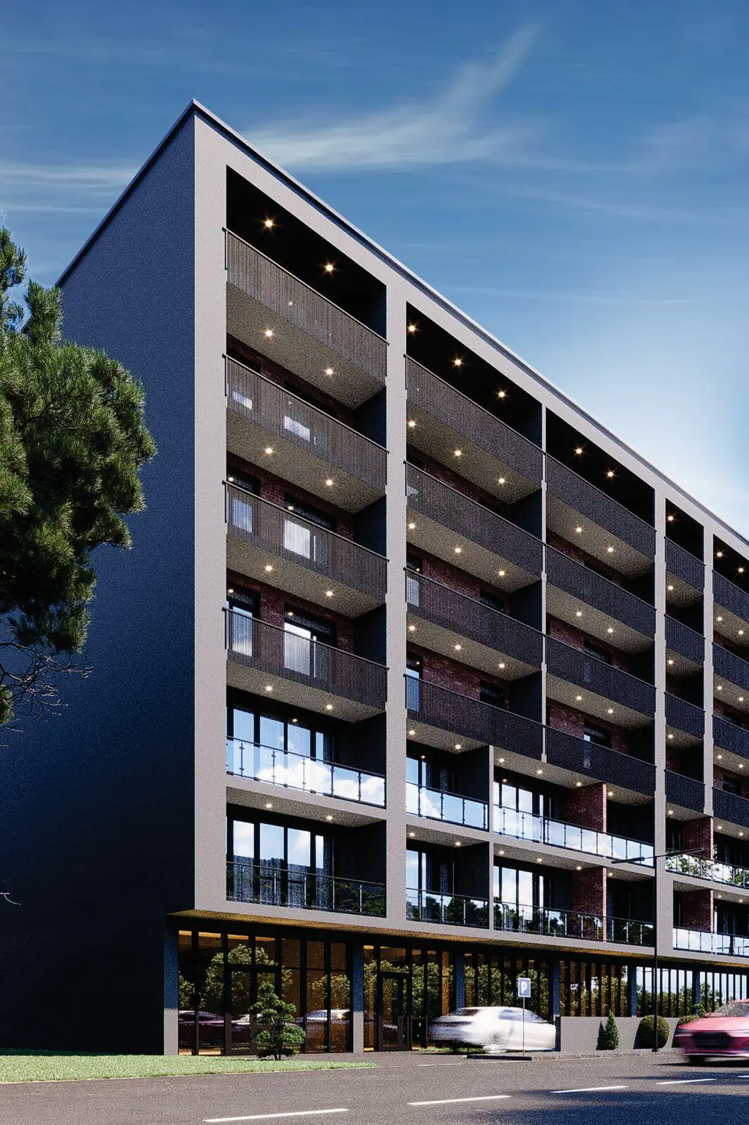 Coloss residential building facade